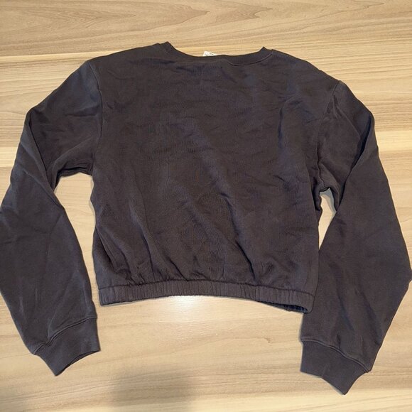 NWT The Westside Shop Lucia Black Terry Elastic Bottom Pullover Women's Small S - Picture 7 of 7